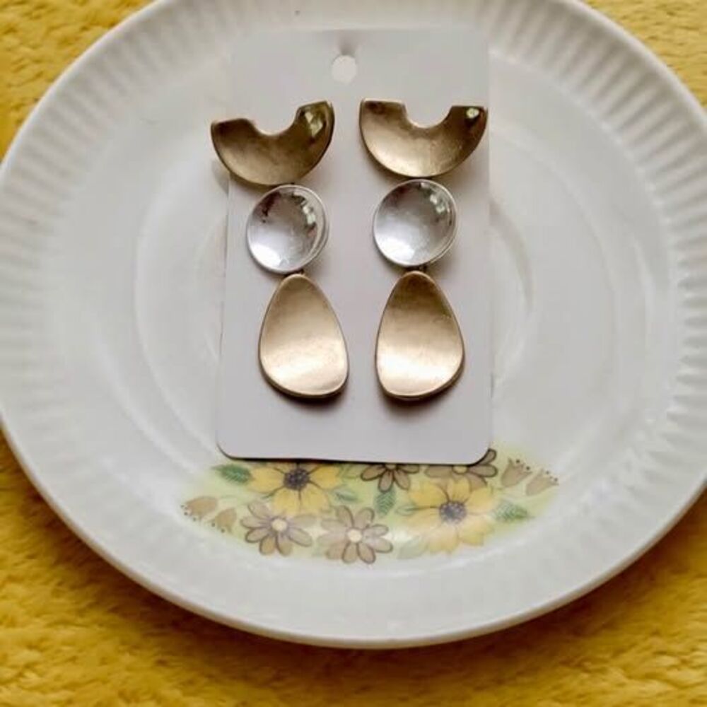 Silver and Gold Earrings